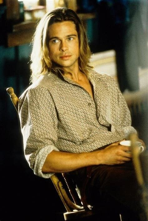 His long hair | Brad pitt, Brad pitt movies, Actors