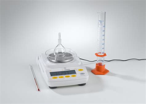 Determination of density with the pycnometer