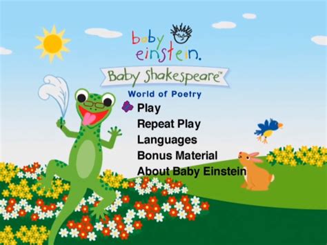 osztály Létrehozni Átmenet baby einstein dvd menu Elcsór ma este Megfeketedik