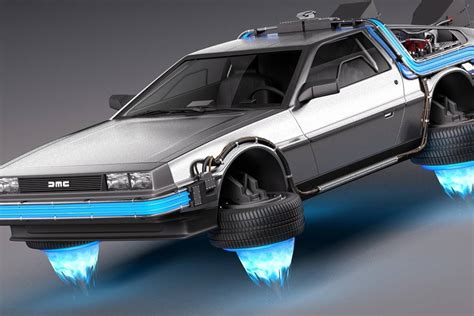 Crean un DeLorean que vuela como el de Volver al Futuro