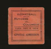 Dec 9 1924 Rutgers University Columbia University Basketball Game Ticket Stub : Free Download ...