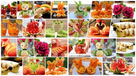 Simple Vegetable Carvings With Theme