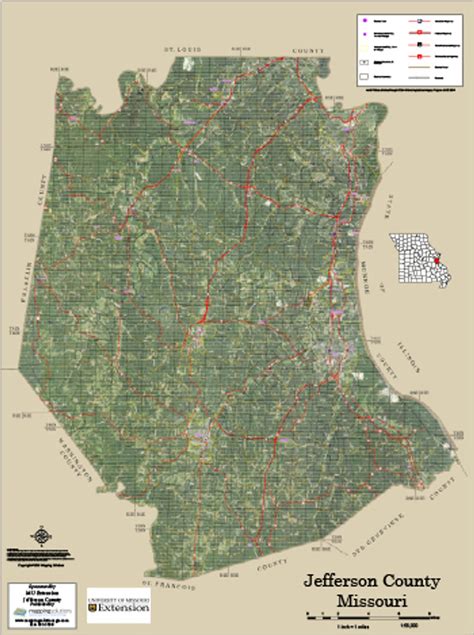 Jefferson County Missouri 2016 Aerial Map, Jefferson County Missouri ...