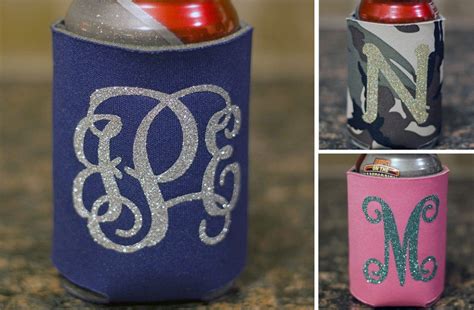 Glitter Monogrammed Koozies | Monogram koozie, Monogram, Koozies