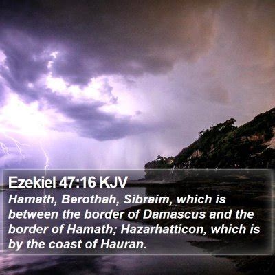 Ezekiel 47 Scripture Images - Ezekiel Chapter 47 KJV Bible Verse Pictures