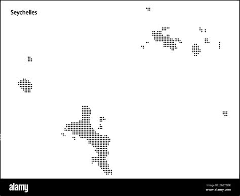 Vector halftone Dotted map of Seychelles country for your design, Travel Illustration concept ...