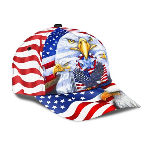 Eagle American Flag V2 Classic Cap Hat - The Happy Wood