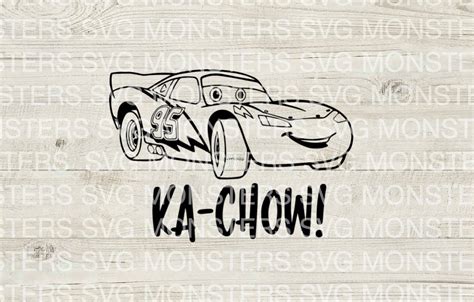 Cars Lighting Mcqueen Ka Chow SVG - Etsy