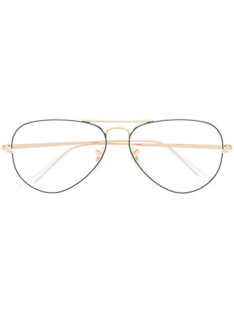 Ray-Ban Aviator Frame Glasses - Farfetch