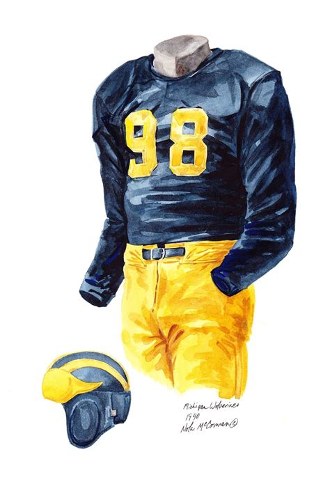 University of Michigan Football Uniform and Team History | Heritage ...