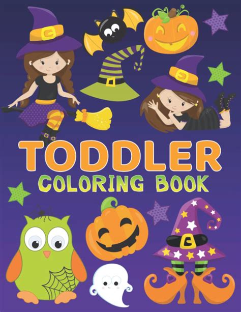 Buy Toddler Coloring Book : 50+ Cute Halloween Images to Color for ...