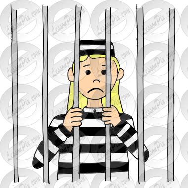 Jail Picture for Classroom / Therapy Use - Great Jail Clipart