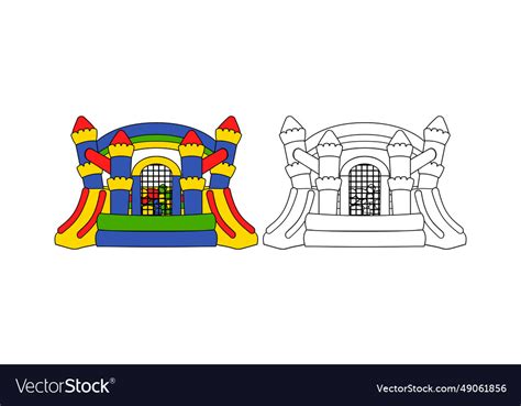 Bounce house design Royalty Free Vector Image - VectorStock