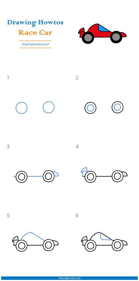 How to Draw a Race Car - Step by Step Easy Drawing Guides - Drawing Howtos