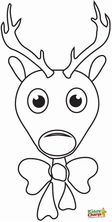 Reindeer Head Coloring Pages - Coloring Home