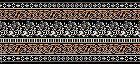 Seamless vector tribal border design Stock Vector | Adobe Stock