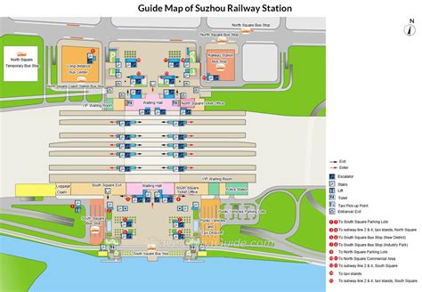 Beijing south railway station map - Map of Beijing south railway station (China)