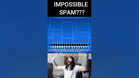 IMPOSSIBLE SPAM??? #geometrydash #shorts - YouTube