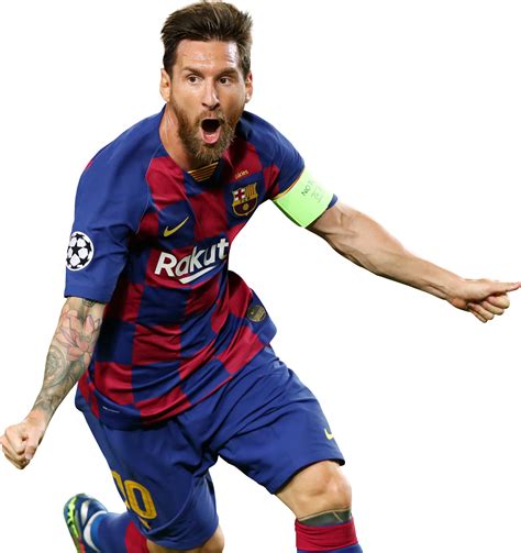 Lionel Messi Barcelona football render - FootyRenders