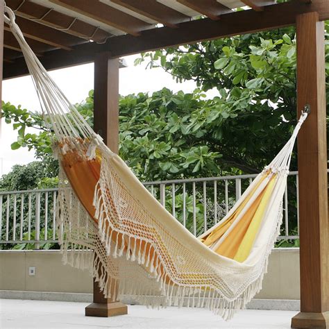 hammock hanging from posts on patio deck | www.personalcreat… | Flickr