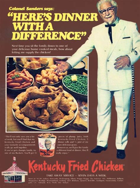 KFC Advert 1970s New Zealand | Fried chicken, Kentucky fried, Food ads