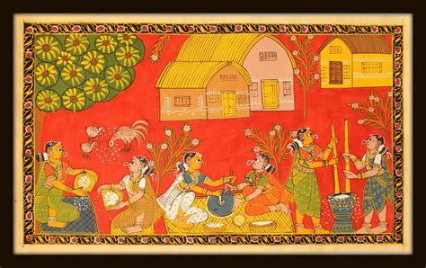 This vibrant work of art is popularly known as Cherial Scroll paintings. Every vivid painting in ...