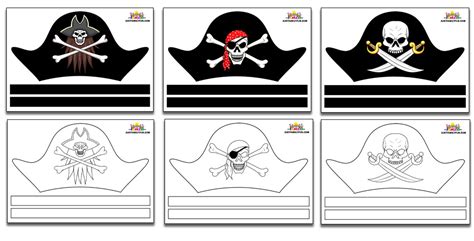 Printable Cut Out Printable Pirate Hat Template - Printable Templates Free