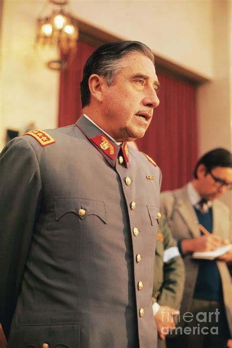 Portrait Of General Augusto Pinochet by Bettmann