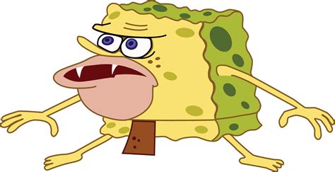 High res template | SpongeGar / Primitive Sponge / Caveman Spongebob ...