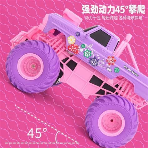 Pink RC Car Electric Drive 2.4G Remote Control Cars Off-Road Big Wheell ...