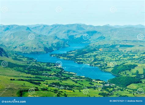 Lake Aerial View stock image. Image of summer, perspective - 284737621