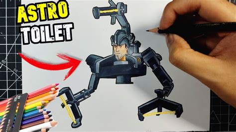 como dibujar a ASTRO TOILET de SKIBIDI TOILET 70 | HOW TO DRAW ASTRO TOILET - YouTube