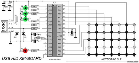 Pc Keyboard Circuit Diagram - IOT Wiring Diagram