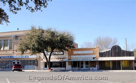 Legends of America Photo Prints | Pecos Trail | Pecos, TX - Business Buildings