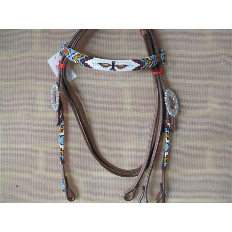 western or stock horse Bridle beaded