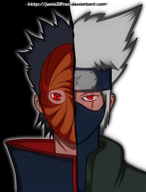 Tobi and Kakashi by Jenia38rus on DeviantArt