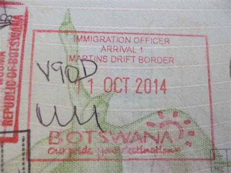 Botswana. Visa and borders.