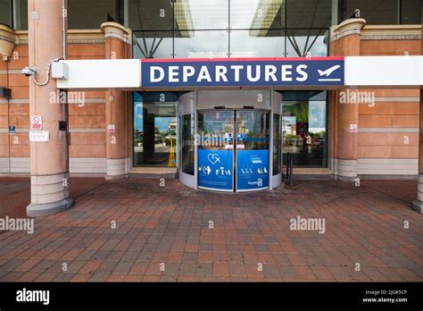 Jersey Airport Departures The Channel Islands Stock Photo - Alamy