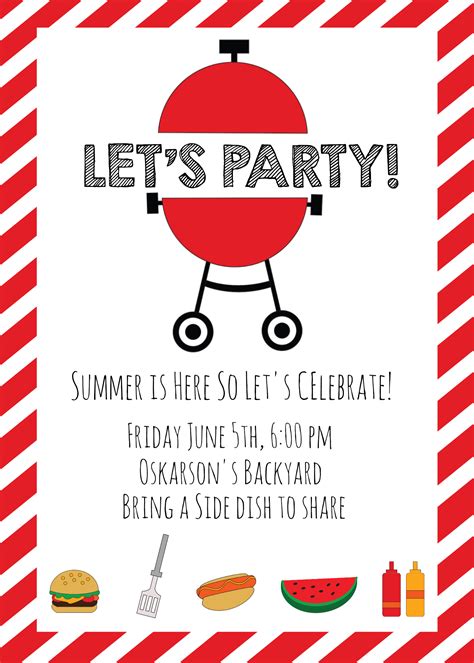 Summer BBQ Invitations and Ideas