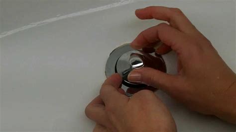 How to Remove a Pop-up Tub Drain Plug Stopper - Easy - No screw, no tools needed. - YouTube