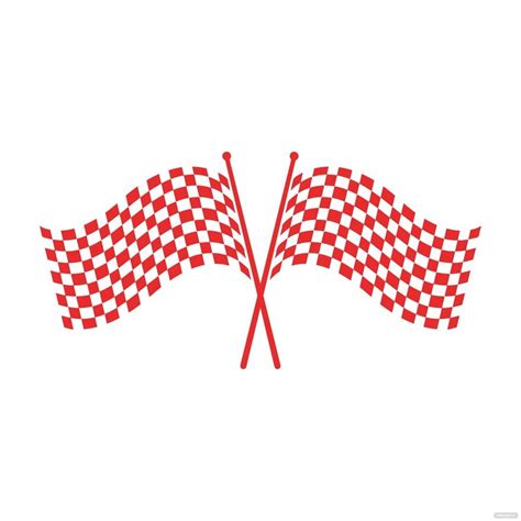 Free Double Checkered Flag Clipart - Illustrator | Template.net