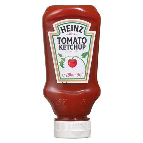 Heinz Tomato Ketchup Top Down 220ml - Centra