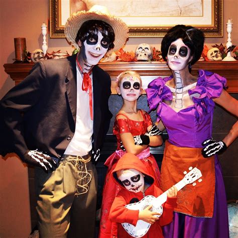 Coco Family Halloween Costume: Hector, Freida, Imelda and Miguel Movie ...