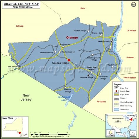 Orange County Map, Virginia