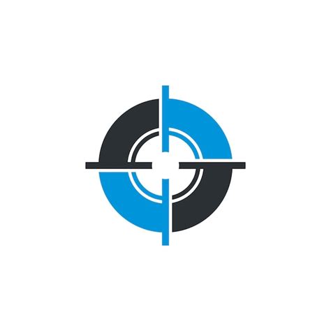 Premium Vector | Shooting target logo vector icon