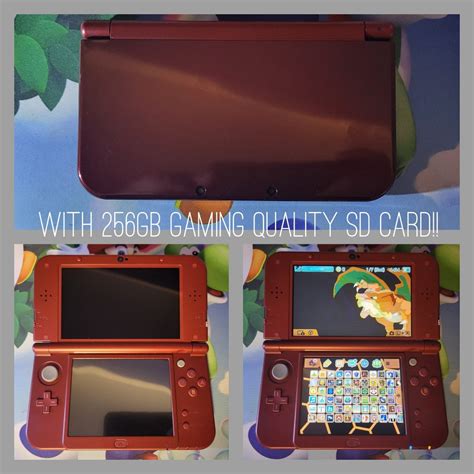 Nintendo new Metallic Red 3DS XL/LL Console W/ - Etsy