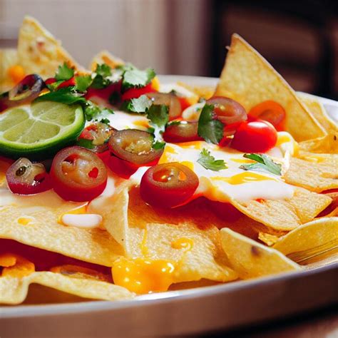 Premium Photo | Delicious mexican nachos cheesy texmex nachos with cheese