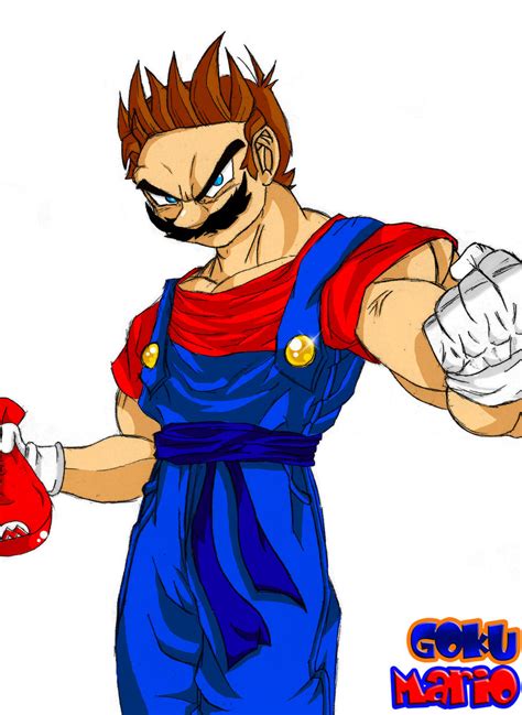 Goku-Mario in Color by Asten-94 on DeviantArt