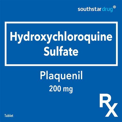 Buy Rx: Plaquenil 200 mg Tablet Online | Southstar Drug