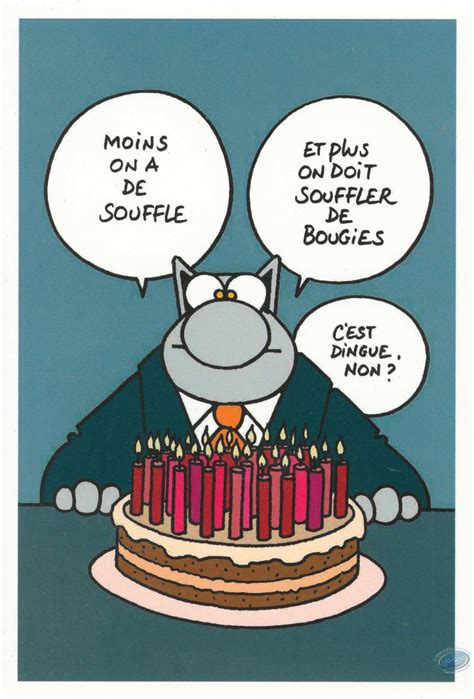 Carte Anniversaire Humour Homme Le Chat | Bookendsetc